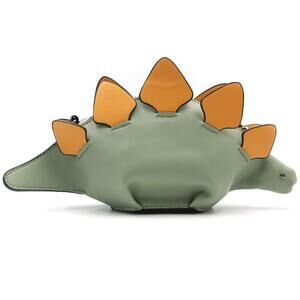 3979 Dinosaur Shoulder Purses,PU Stegosaurus CrossBody Bag for Girl Green